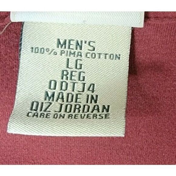 L.L. Bean Polo Mens SZ L RED Golf Cotton - Picture 4 of 6